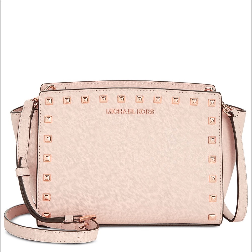 Micheal Kors Selma Studded Messanger Bag Set